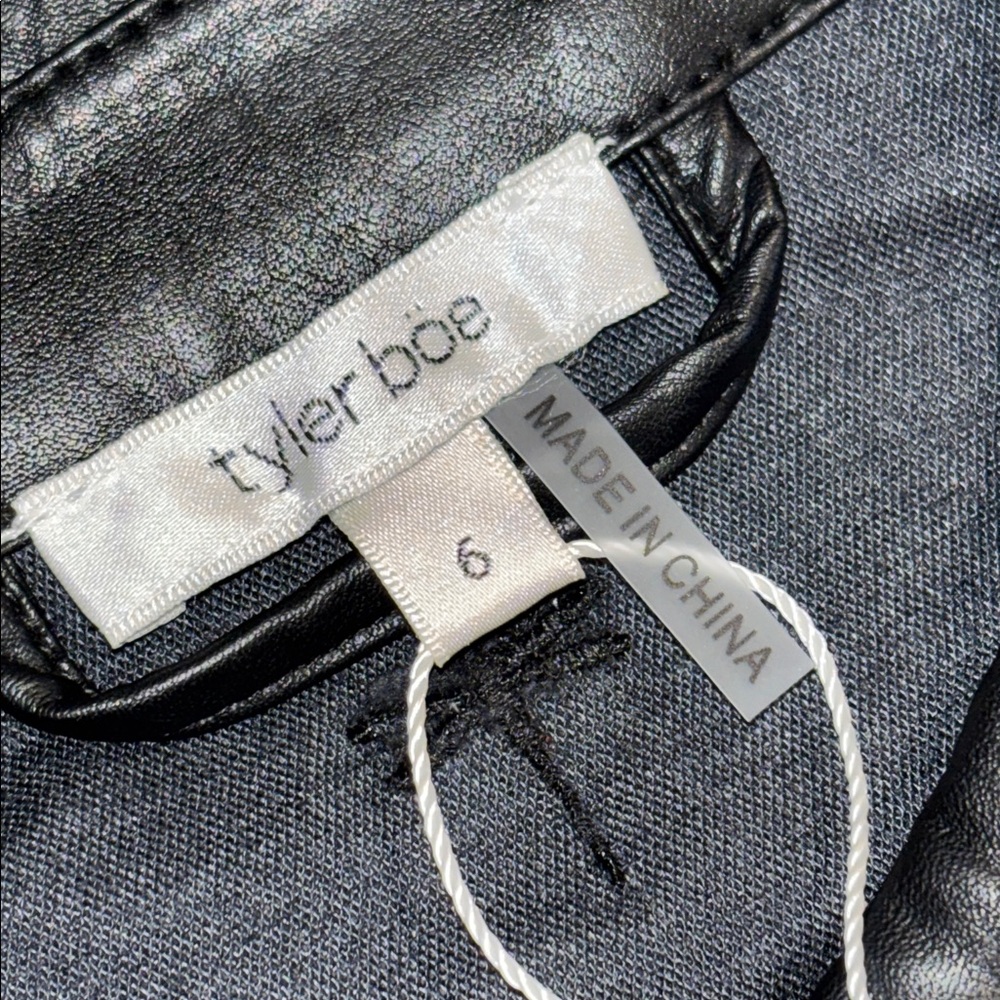 Tyler Boe Women's Veronica Leather Dress NWT size 6 - Picture 6 of 6